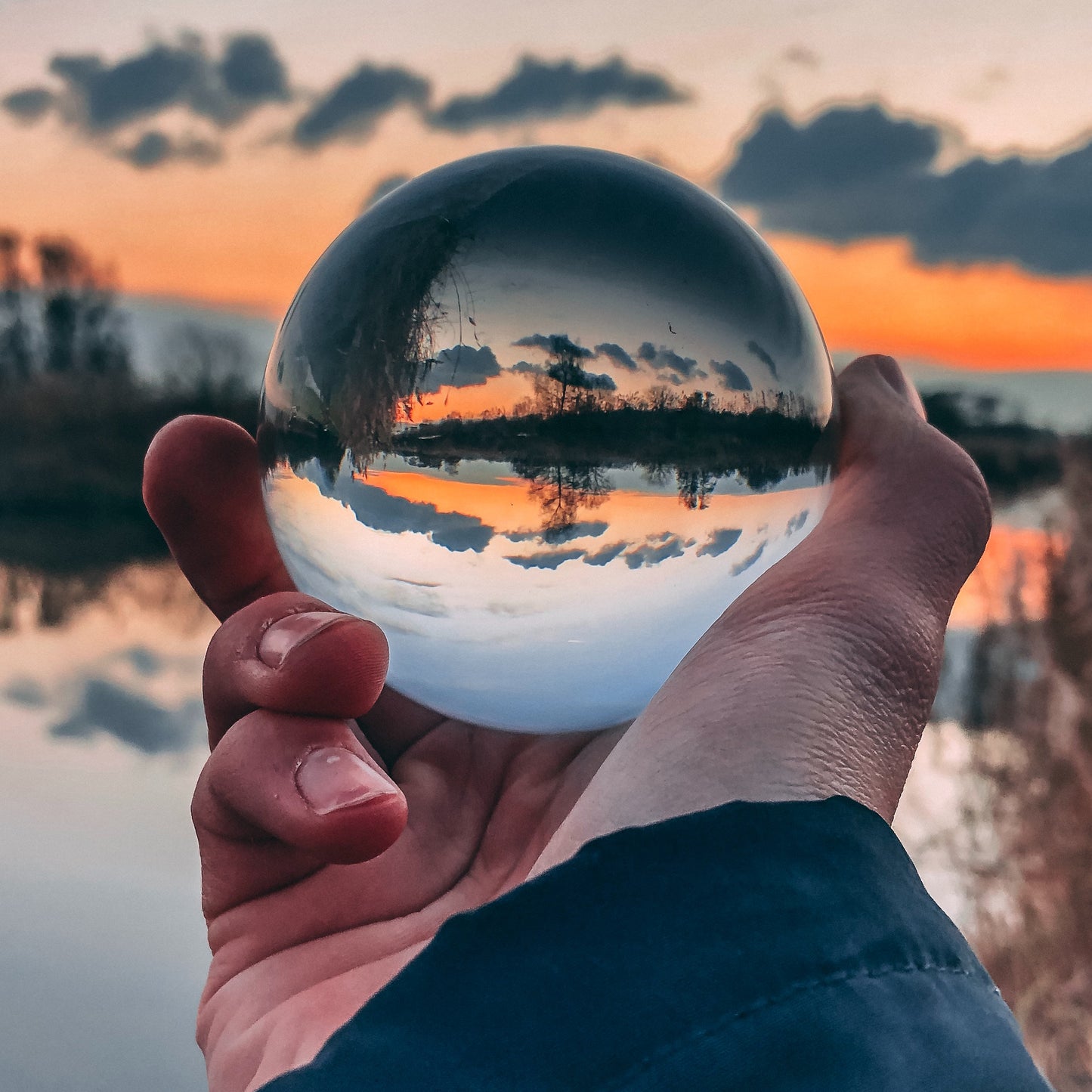 Landscape lensball photo