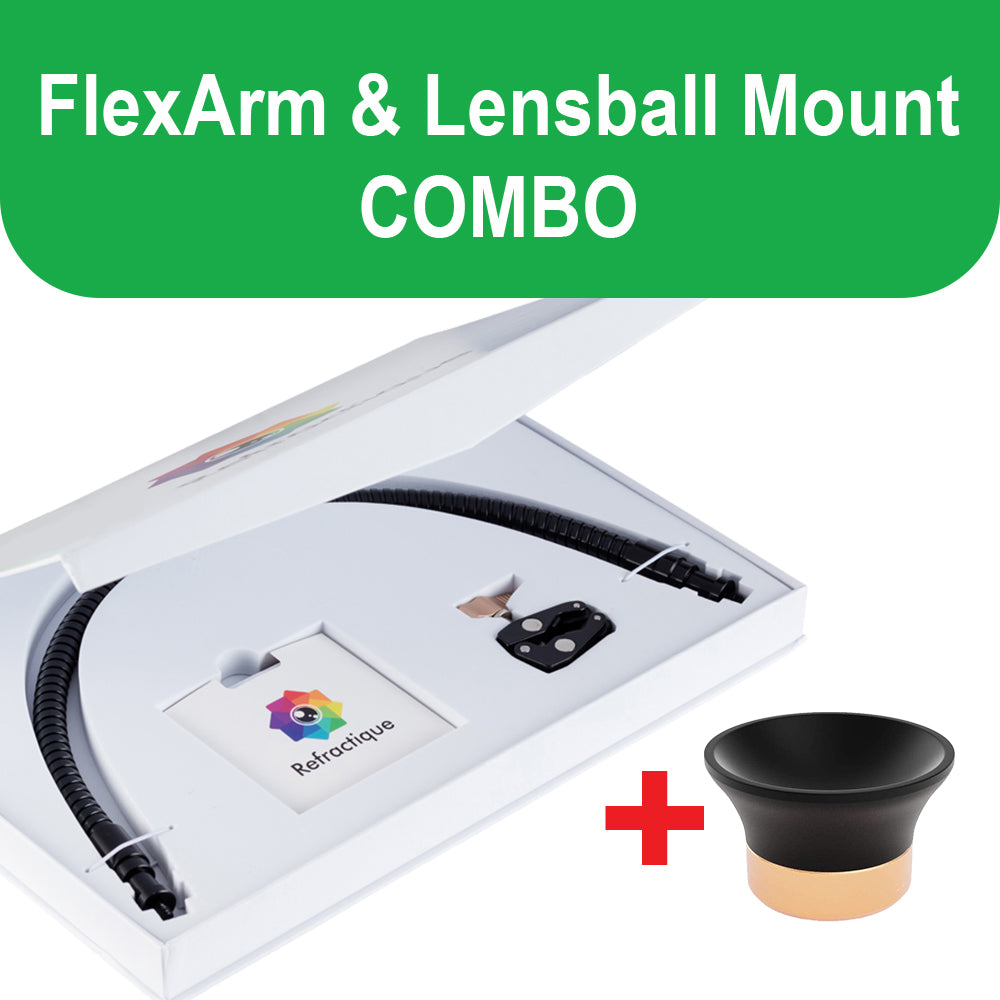 Refractique™ FlexArm & Lensball Mount Combo