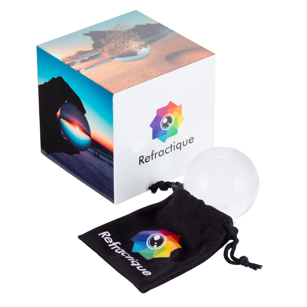 Refractique™ 60mm HD Mini Lensball & Premium Bag Combo